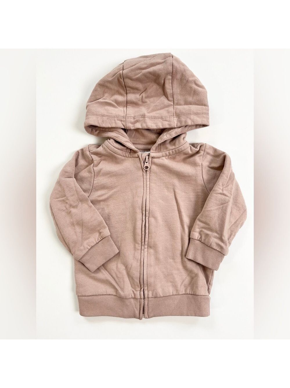 H&M Zipper Kids Hoodie in Dusty Pink‎